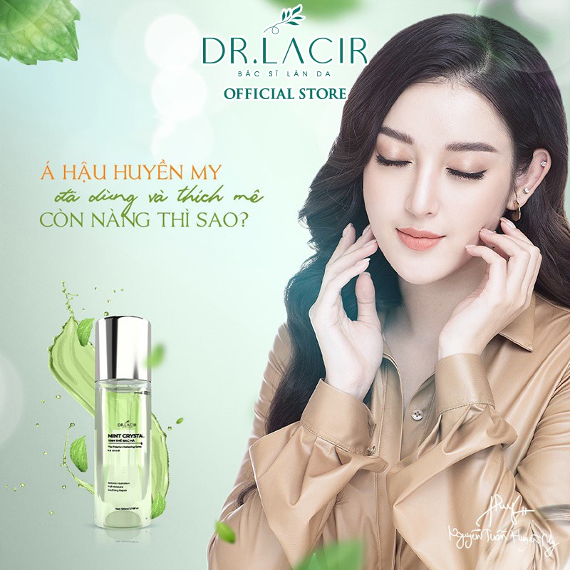 Toner Tinh Thể Bạc Hà Mint Crystal Dr.Lacir Làm Sạch Da, Dưỡng Ẩm 100ml DR06