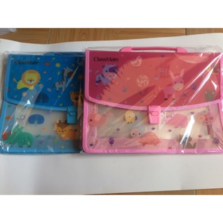 Cặp nhựa học thêm 2 ngăn