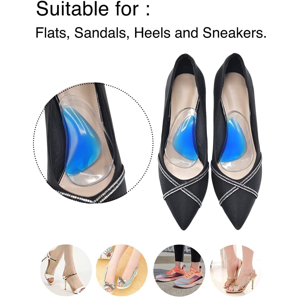 Miếng Lót Giày Bằng Silicone Tiện Lợi Dễ Sử Dụng Dành Cho Bé