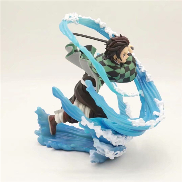 [có ciip] Mô hình Tanjiro hơi thở của nước effect Demon Slayer - Thanh gươm diệt quỷ