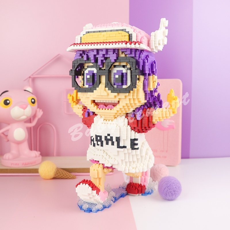 Khối Xây Dựng Nano Dr. Nwe Nano Dr. Nwe Đồ Chơi Lắp Ráp Robot Arale Micro Sáng Tạo Cho Trẻ Em