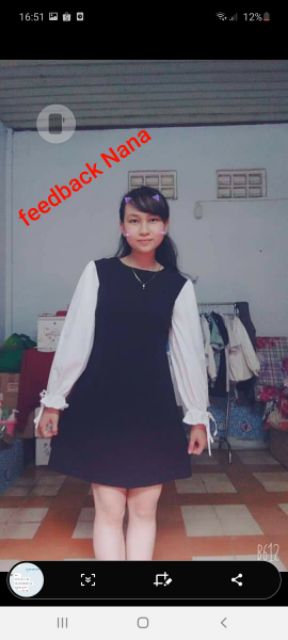 VÁY Umi tay nơ dễ thương / Đầm công sở thời trang