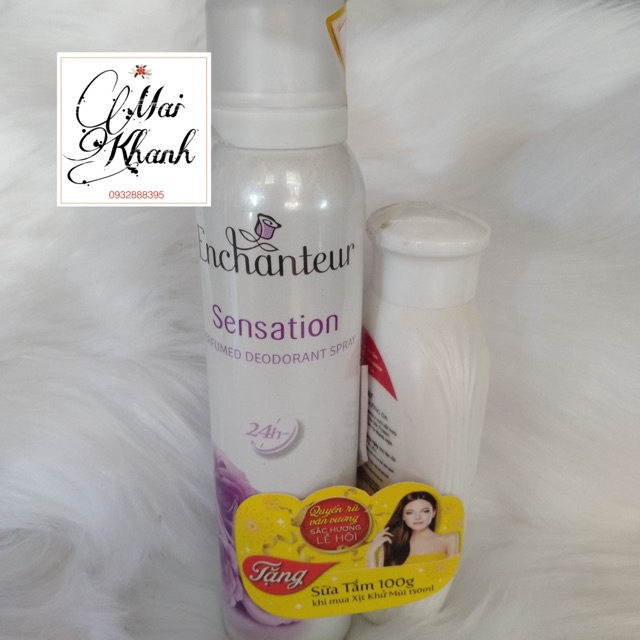 XỊT KHỬ MÙI ENCHANTEUR SENSATION