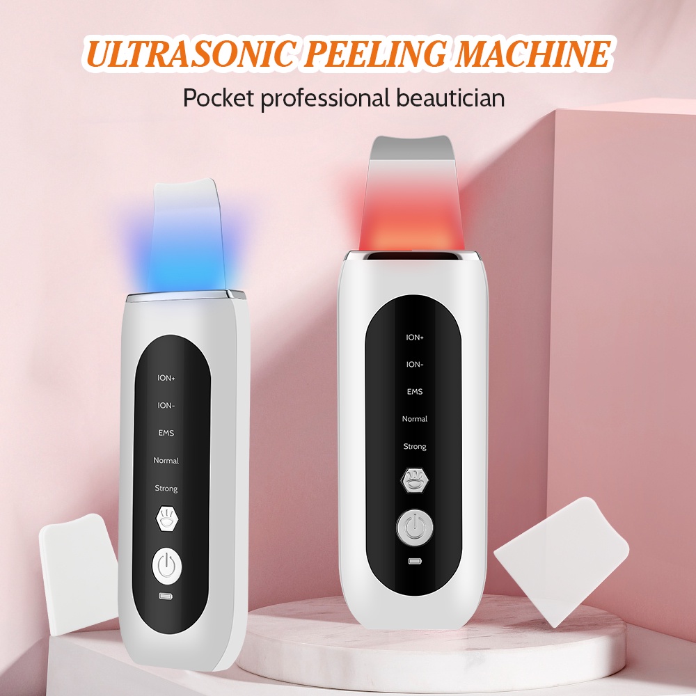 Máy Làm Sạch Da Mặt EMS Ion EMS Có Thể Sạc Lại Loại Bỏ Mụn Đầu Đen