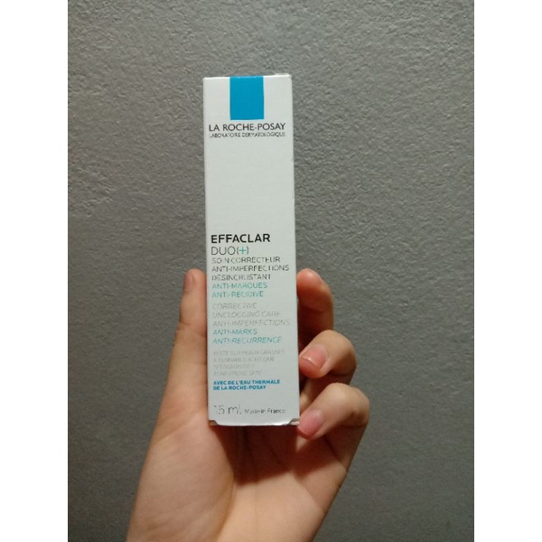 Kem dưỡng giảm mụn, ngừa thâm và ngăn ngừa mụn tái phát La Roche Posay Efffaclar Dou+ 15ml [ chính hãng ]