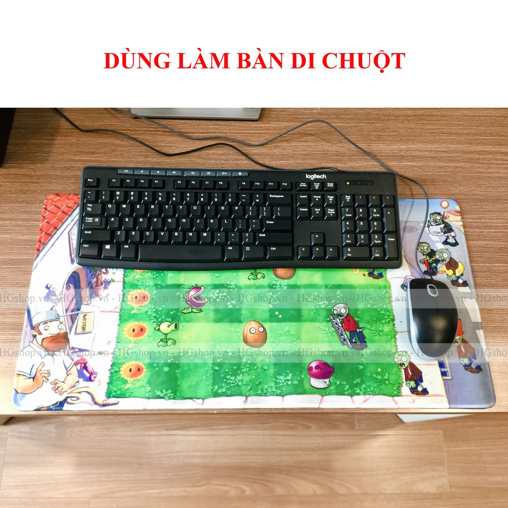 Thảm đồ chơi sàn đấu Plants VS Zombie, mô phỏng game bắn bóng của Mỹ, dùng làm bàn di chuột, thảm đấu zombie - Hgshop