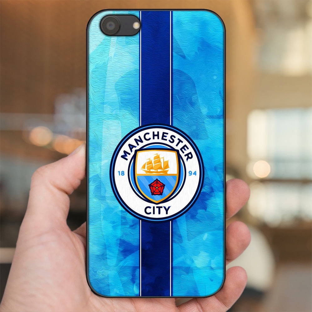 Ốp lưng Oppo A83 viền đen in hình Manchester City MC