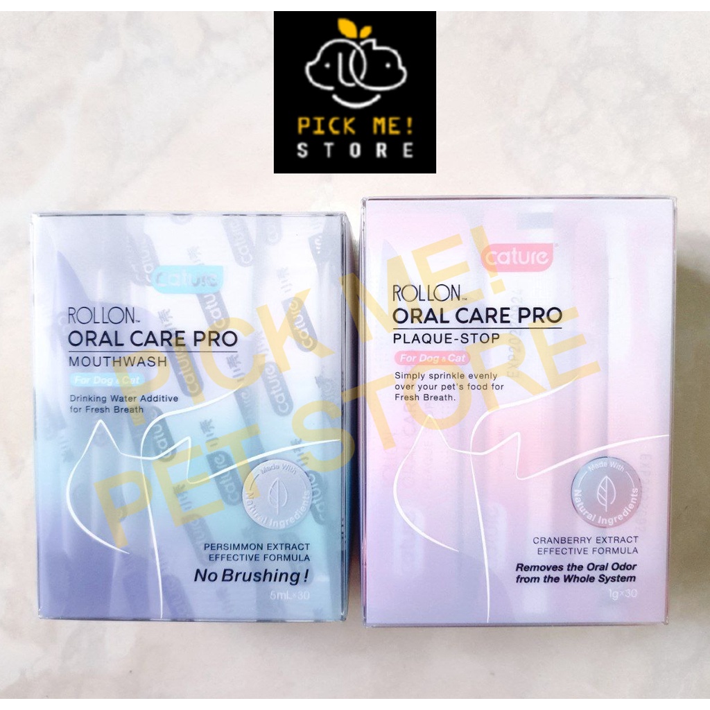 Nước Uống Thơm Miệng Sạch Răng Cho Chó Mèo Giảm Mùi Hôi - Cature Rollon Oral Care Pro MOUTHWASH Vệ Sinh Miệng