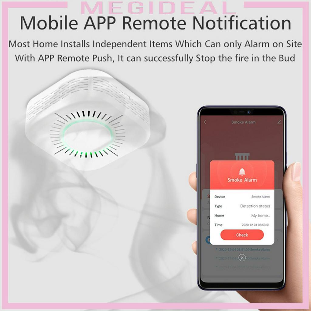 Chuông Báo Cháy Kết Nối Wifi Với Chức Năng Báo Động, Không Ồn