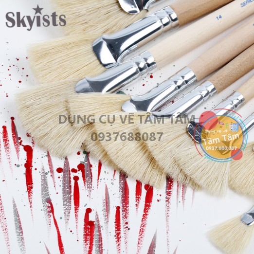 [ TÂM TÂM ]-Cọ đầu quạt Skyists Series 908, Cọ tốt hàng Nhật-