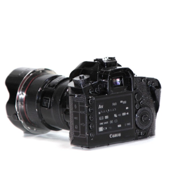 Mô hình 3D kim loại tự lắp ráp mô phỏng máy ảnh Canon OS 5D, rất đẹp