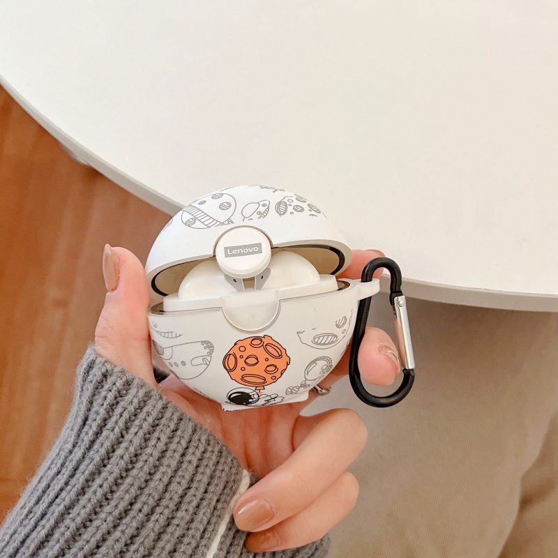 Vỏ Bảo Vệ Hộp Sạc Tai Nghe Bluetooth Lenovo LP80 Hình Phi Hành Gia Patrick Bằng Tpu