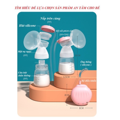 🌸🍀Máy Hút Sữa Điện Đôi MISUTA Có Chế Độ Massage Kích Tiết Sữa🌸🍀