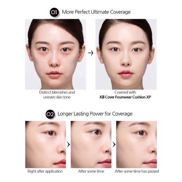 PHẤN NƯỚC CLIO KILL COVER FOUNWEAR/ AMPOULE CUSHION XP SPF 50+PA+++ | BigBuy360 - bigbuy360.vn