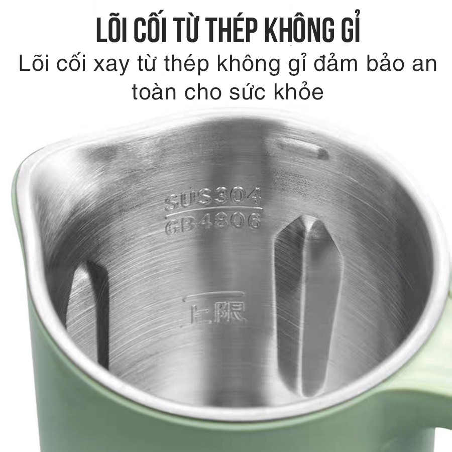 Máy Nấu Sữa Hạt Đa Năng Máy Xay Sữa Đậu Lành Nấu Cháo Nấu Soup Xay Sinh Tố Dung tích 350ml