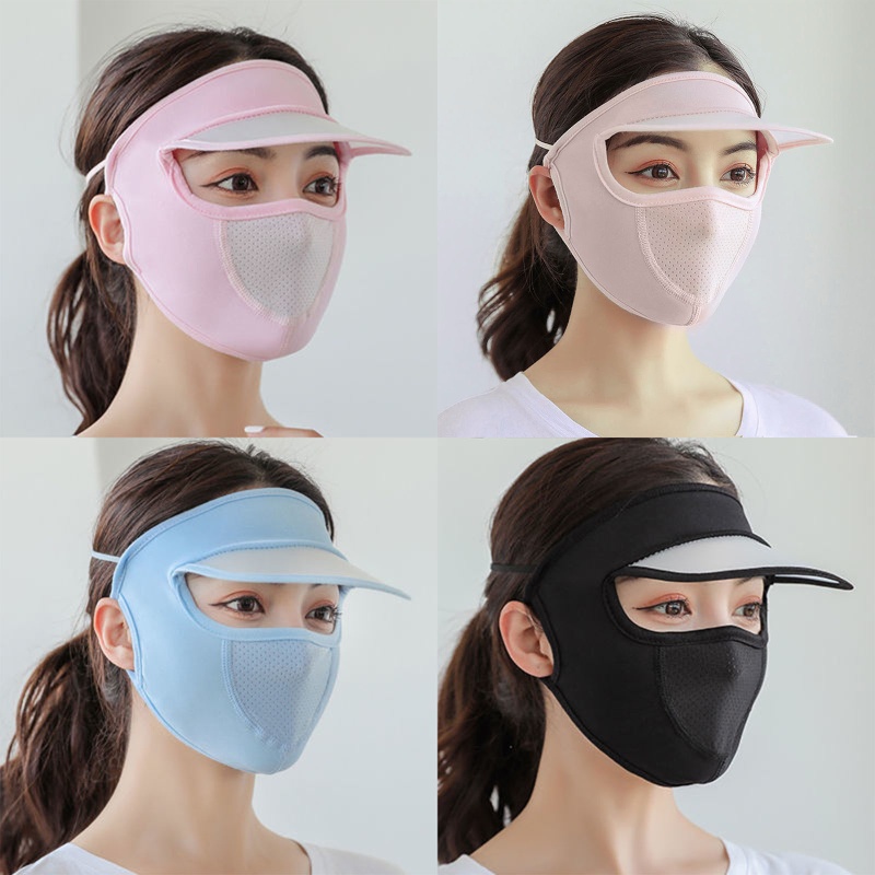 Mũ Chống Nắng Và Tia Cực Tím Bằng Lụa Lạnh Nhanh Khô Chống Bụi Dùng Trượt Tuyết Mùa Đông