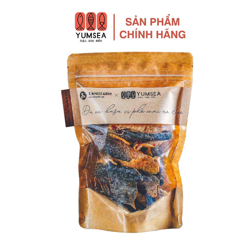 Da cá basa vị phô mai ăn liền, bịch 60g, mẫu kraft 1 mặt trong, YUMSEA - Đặc Sản Biển
