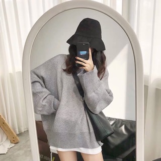 [ORDER] Áo len basic dáng rộng xẻ hông ulzzang