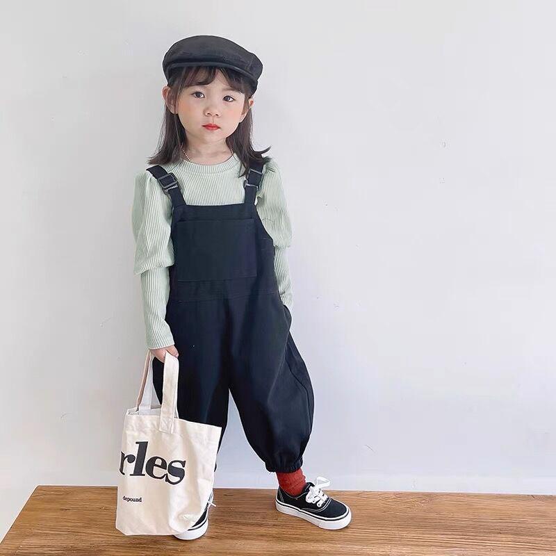 Quần Yếm Dáng Rộng Phong Cách Nhật Hàn Thời Trang Mùa Xuân Mới 2022 Cho Bé Trai Gái