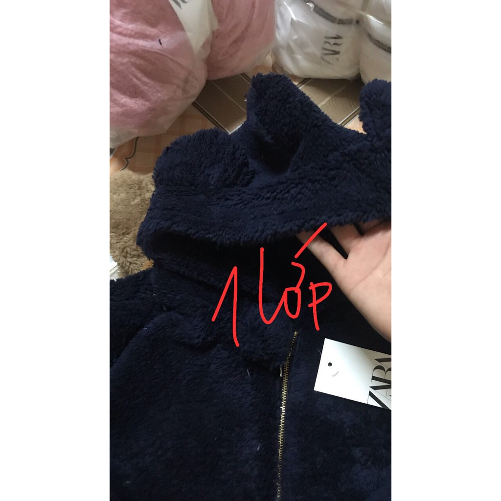 Siêu phẩm áo khoác lông tai gấu cod quả bông 3757🐰z😍😍DNY56 | BigBuy360 - bigbuy360.vn