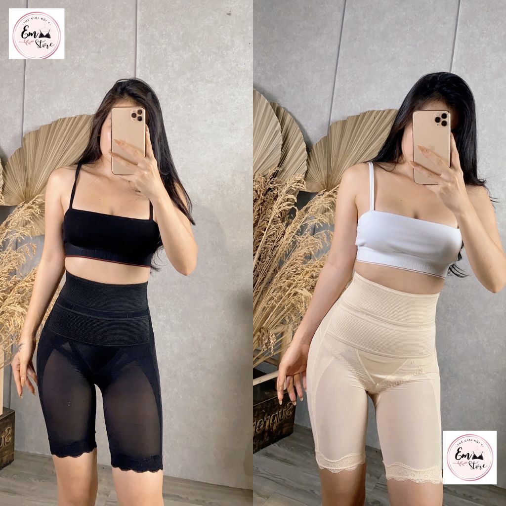 Quần Gen Bụng Cạp Cao Định Hình Body Nâng Mông Siết Eo