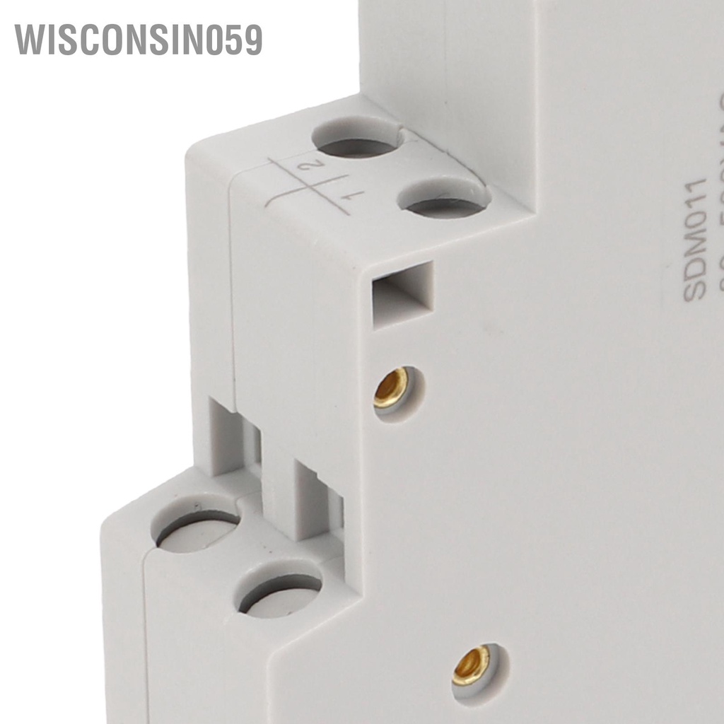 Wisconsin059 Đồng hồ đo điện áp một pha Màn hình kỹ thuật số ABS Vỏ đồng mô-đun nhỏ cho thợ AC80V ‑ 500V