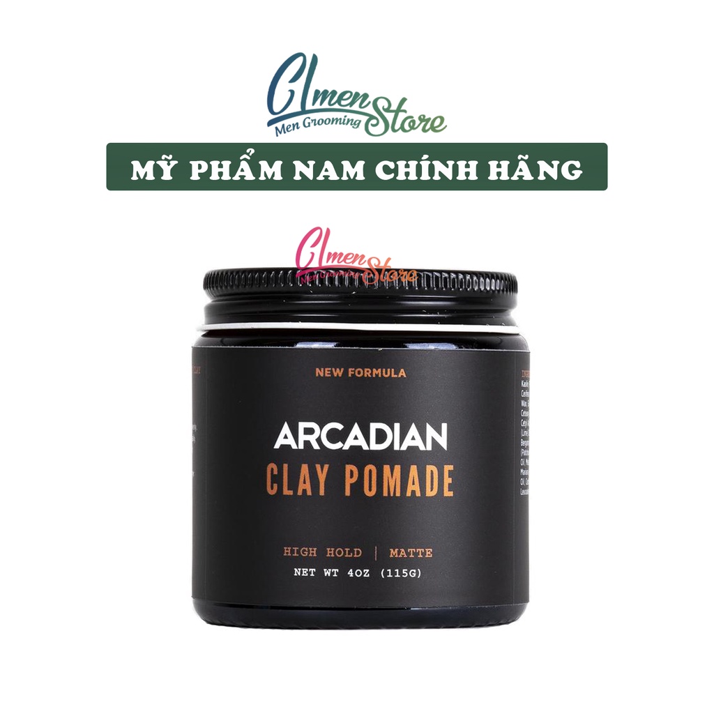 Sáp vuốt tóc Arcadian Clay Pomade 114g