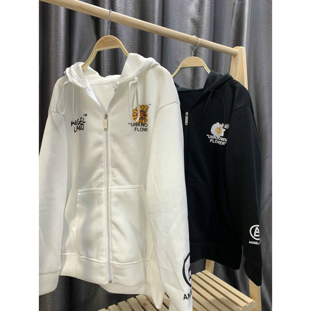 Áo Khoác Hoodie Nỉ Không Xù lông Dành Cho Nam Cho Nữ LOKI SHOP Có Mũ Chất Nỉ Form rộng in hình Angel Land Đôi Unisex | BigBuy360 - bigbuy360.vn