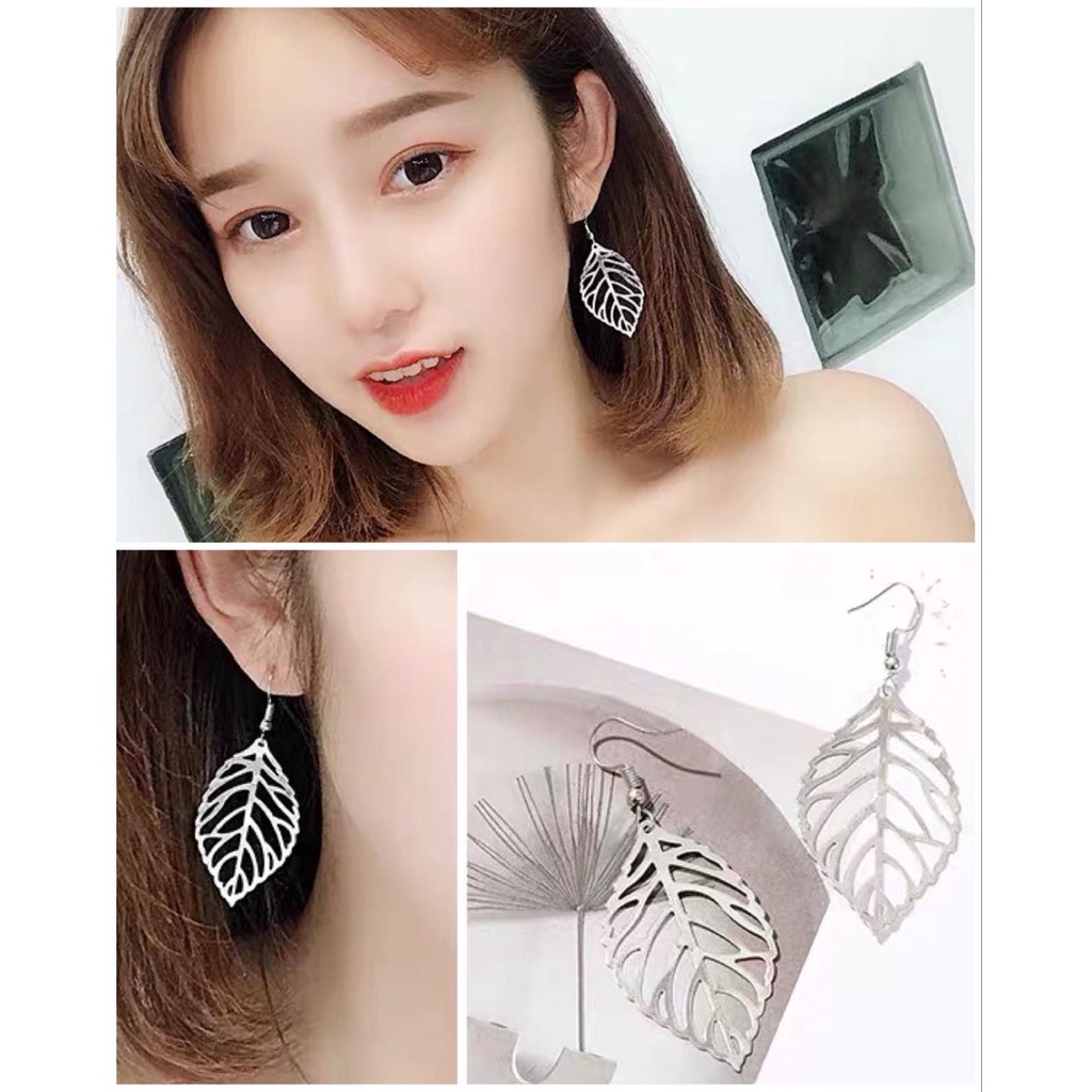 khuyên tai bông tai chiếc lá