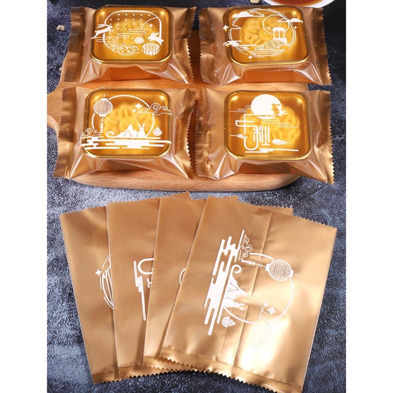 Set 100 túi đựng bánh trung thu thiết kế dễ xé tiện dụng