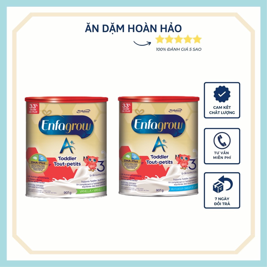 Sữa Bột Enfagrow A+ Canada cho bé từ 12 tháng -Lon 907g