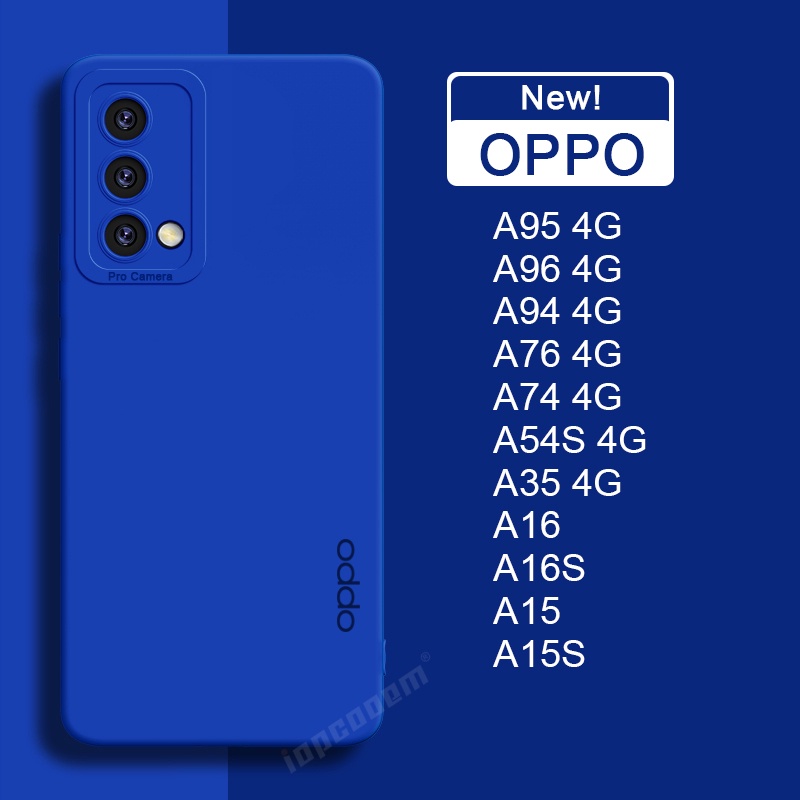 Toàn Bộ Ốp Điện Thoại Silicon Dẻo Bảo Vệ Camera Cho OPPO A95 A96 A94 A76 A74 A54S A35 A16 A16S A15 A15S A57 2022 4G