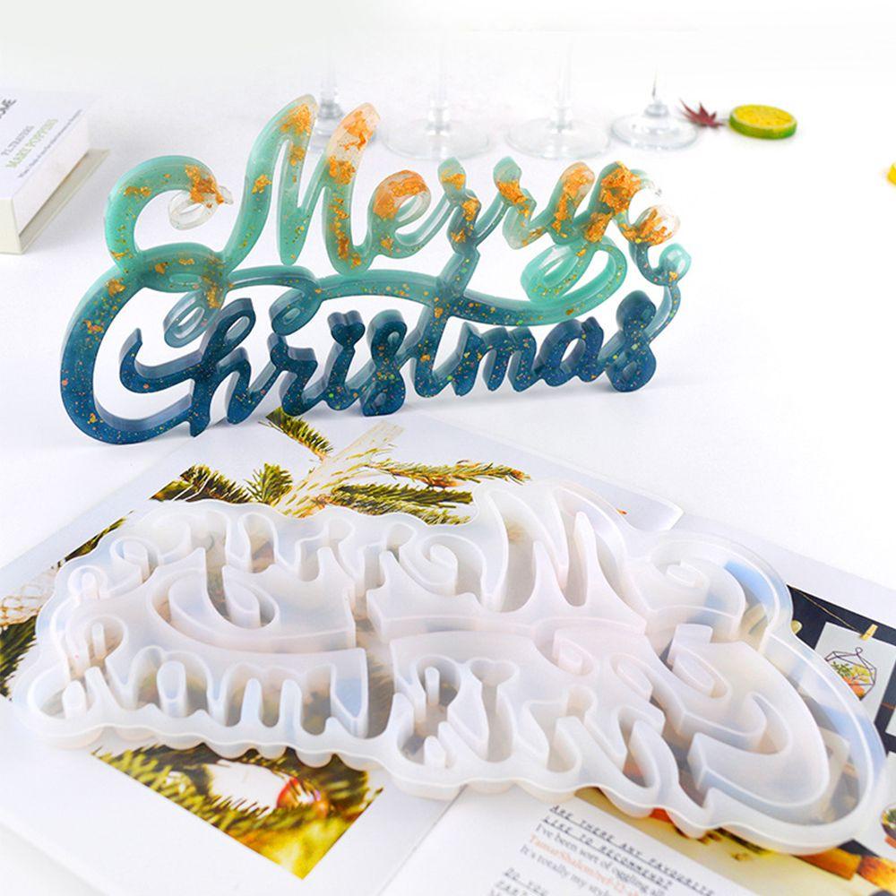 JONYE Khuôn Làm Thẻ Treo Trang Trí Cây Thông Giáng Sinh Bằng Nhựa Resin