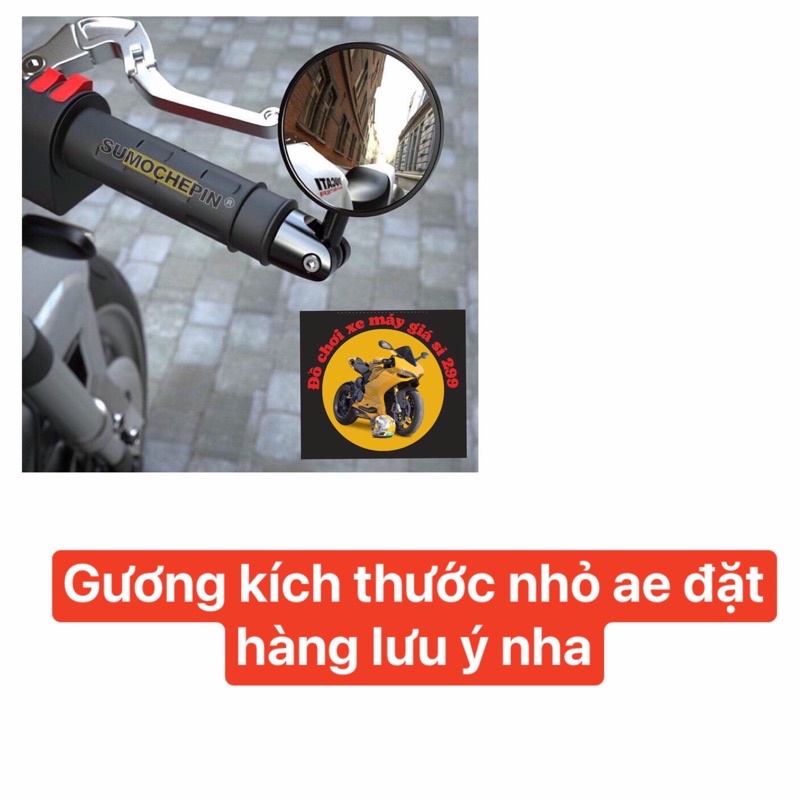 Gương gù tay lái kiểu tròn (giá lẻ 1 cái) -gương gù tròn