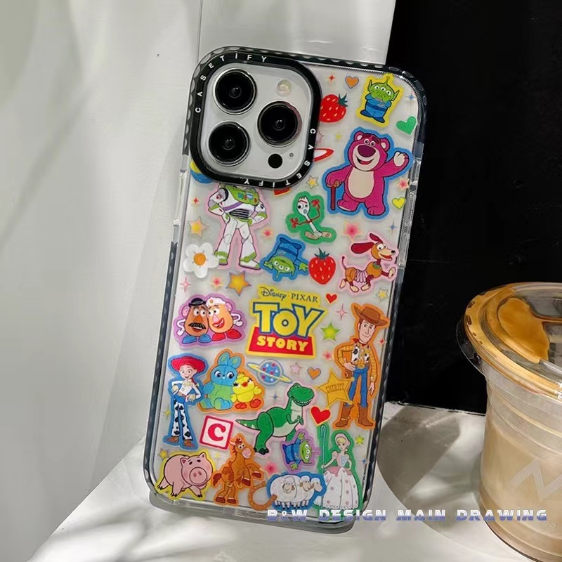 Ốp Điện Thoại Mềm Chống Sốc Màu Dạ Quang In Hình Hoạt Hình Toy Story Cho iPhone 14 13 12 11 Pro MAX 7Plus 8Plus X XS MAX XR