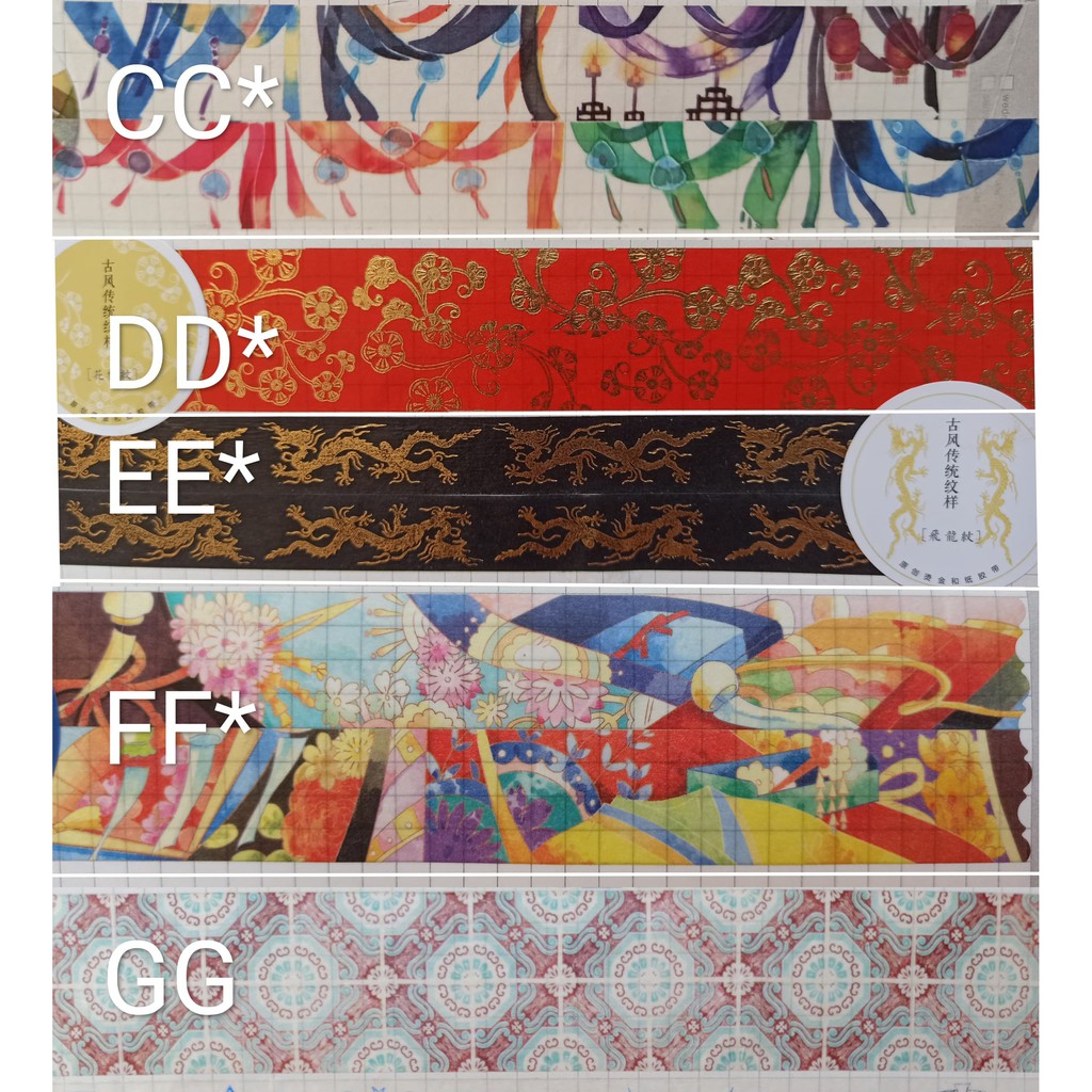 (LẺ) Băng keo chiết. Washi Tape link 6