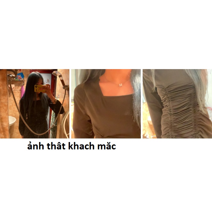 váy tay dài phong cách Hàn Quốc mặc lên siêu  tôn dáng   ( kèm ảnh thật) | BigBuy360 - bigbuy360.vn