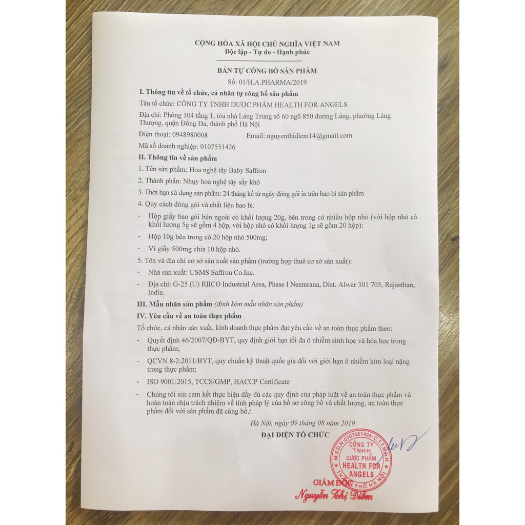 Saffron mật ong | Nhụy hoa nghệ tây chính hãng | Saffron baby | BigBuy360 - bigbuy360.vn