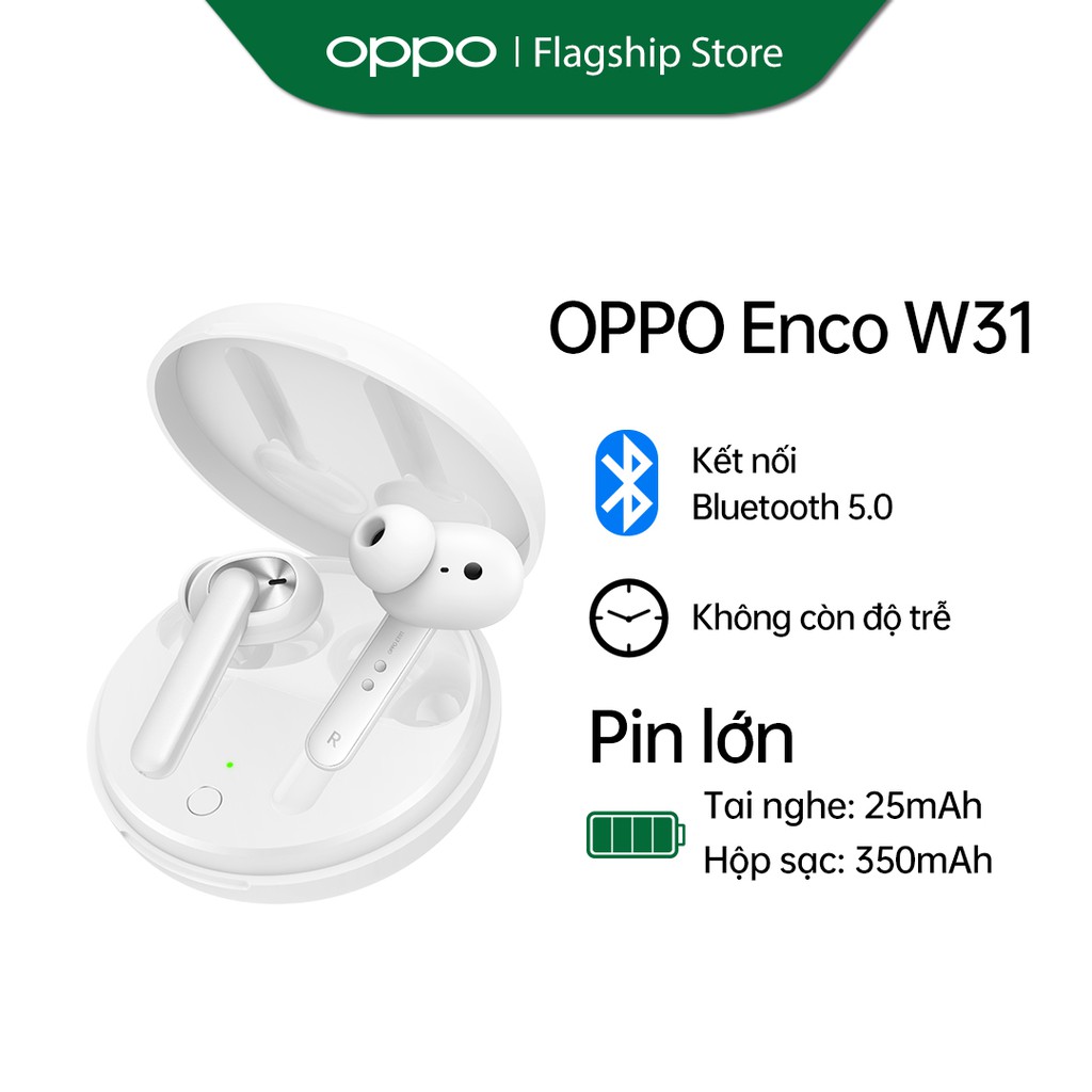 Tai nghe True Wireless Oppo Enco W31 - Hàng Chính Hãng