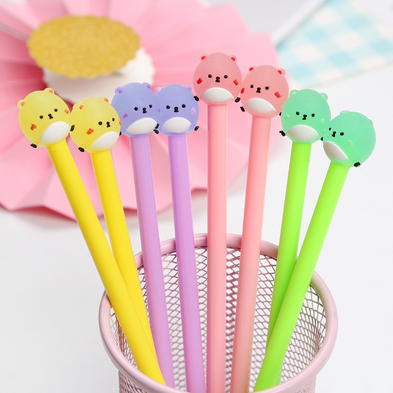 Bút Mực Nước Ngòi 0.38mm Họa Tiết Hoạt Hình Dễ Thương