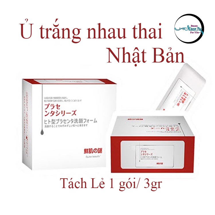 Ủ Trắng Face Nhau Thai Cừu Nhật Bản RWINE BEAUTY/ tách lẻ 1 gói 3gr
