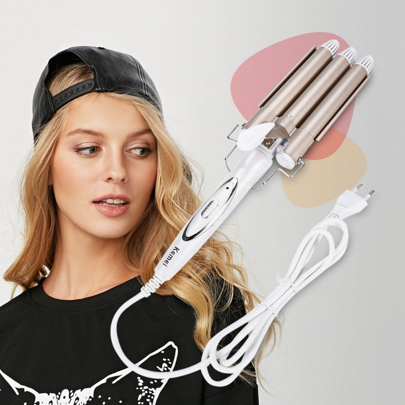 Máy Uốn Tóc 3 Trục Kemei - 1010,,,