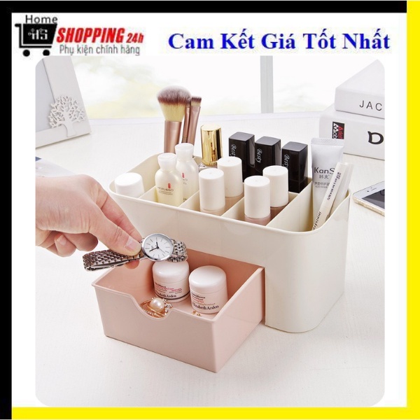 Kệ Mỹ Phẩm Nhựa Mini Nhiều Ngăn 1 Tầng Tiện Lợi Để Đồ Trang Điểm