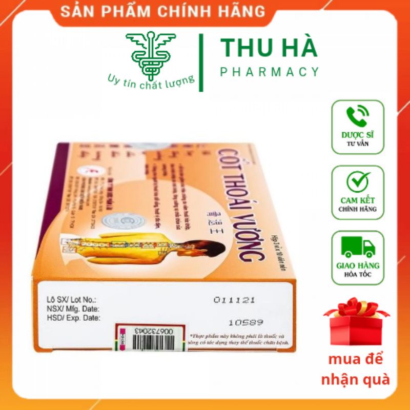 [Chính Hãng] Cốt Thoái Vương -  hộp 30 viên - Hỗ trợ thoái hóa ,Đau vai gáy từ thảo dược