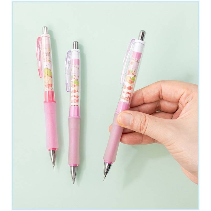 Bút chì bấm cơ ngòi 0.5mm tiện lợi dành cho học sinh SUMIKKO GURASHI Cute animal Graphite Drafting Writting Automatic Mechanical Pencil School Office Supplies kids Stationery gift