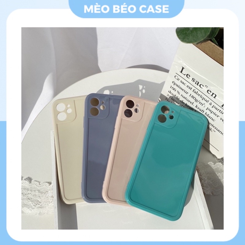 (SIÊU RẺ) Ốp lưng iphone trơn bóng màu hồng, xanh pastel 6/6plus/6s/6splus/7/7plus/8/8plus/x/xr/xs/11/12/13/pro/max/plus