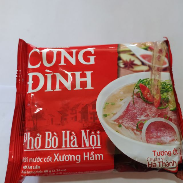 5 gói Phở bò/gà cung đình hà nội 68 gam