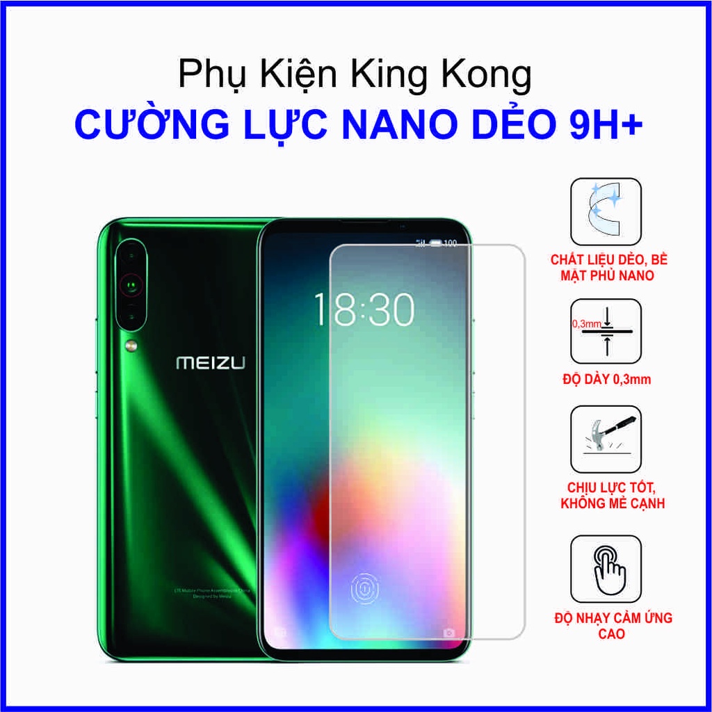 Dán cường lực Meizu 16T ,  cường lực nano dẻo 9H+