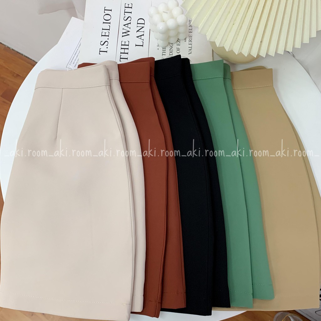 Chân váy trơn dày dáng A khóa lưng (có quần trong) | BigBuy360 - bigbuy360.vn