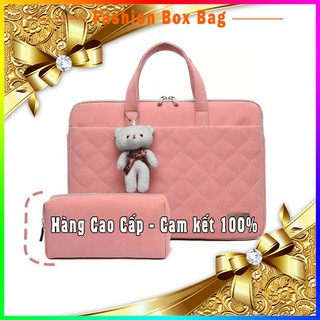 Túi Chống Sốc Laptop Nữ Cao Cấp Da PU Mềm Min Không Bám Bụi